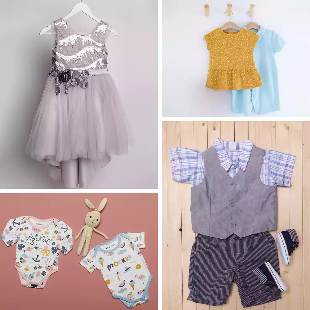 Kids-ramper-kids set-t-shirt and dress